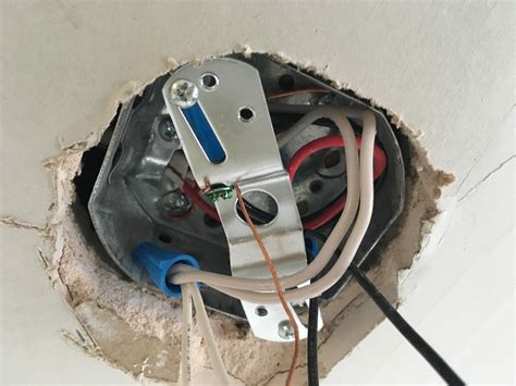 can't get plastic junction box out of ceiling|plastic ceiling junction box removal.